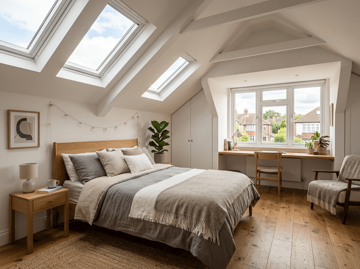Recent loft conversion project by D-Core Construction Ltd